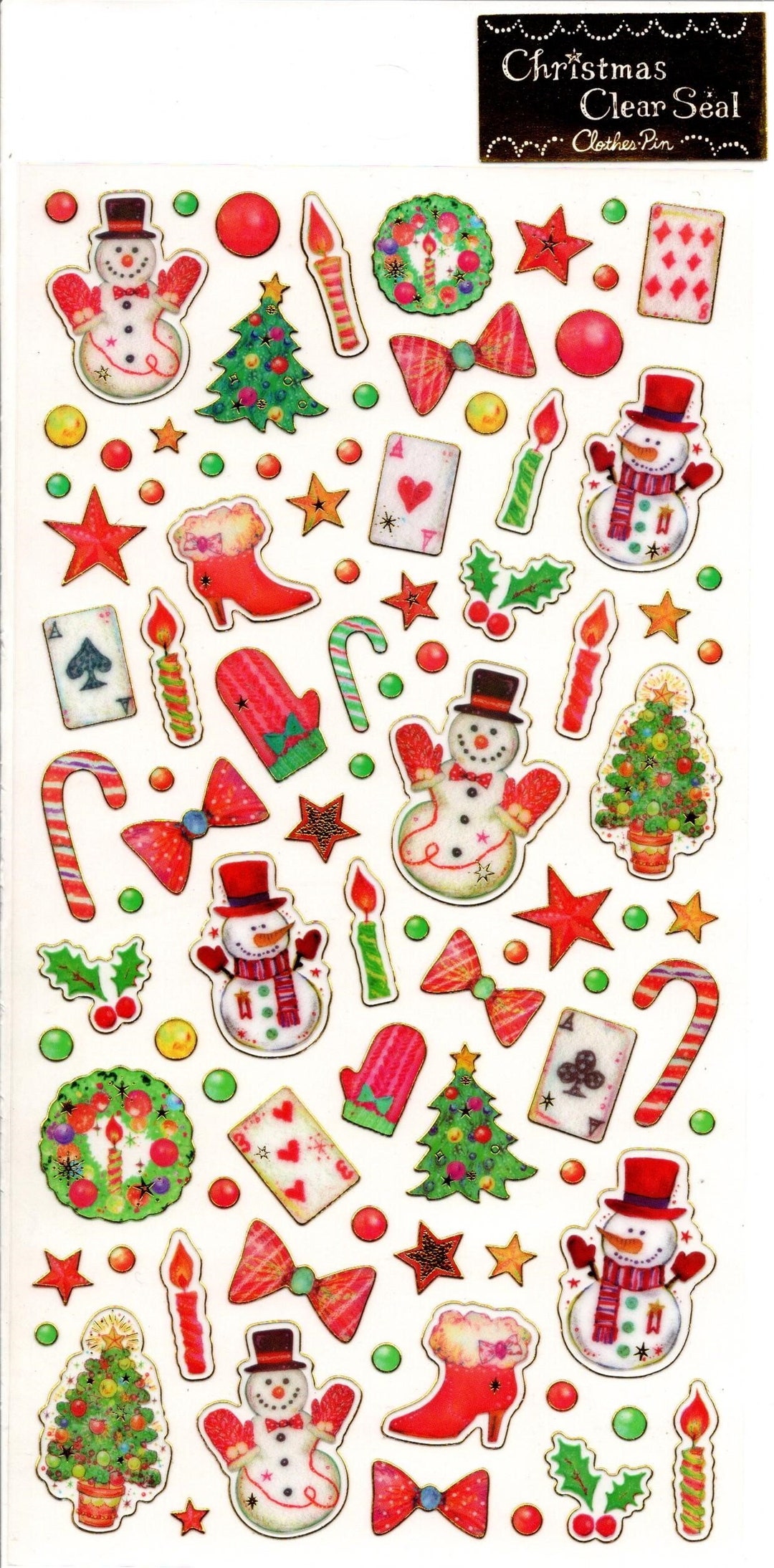 Christmas Stickers Snowman Stickers Reference CP5815-19 - Etsy