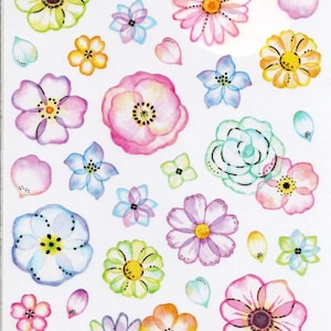 Blumen Aufkleber - Clear Stickers