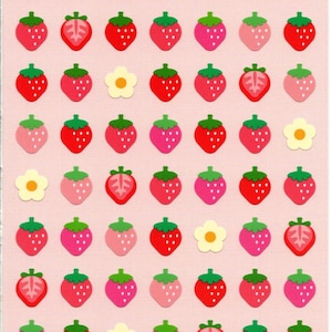 Stickers fraises - Stickers japonais