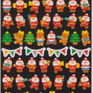 Santa Stickers - Aufkleber Weihnachten
