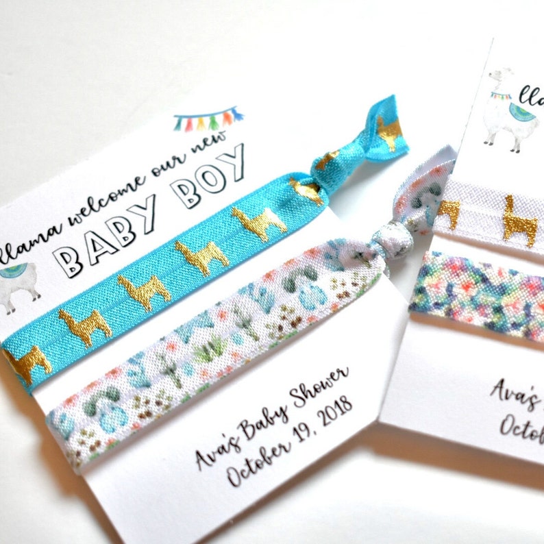Llama Baby Boy Shower Favors Party Custom Mom To Be New