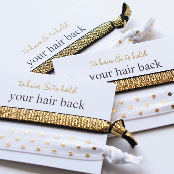 To Have To Hold Hair Ties Wedding Hair Ties Bridal Favors Etsy