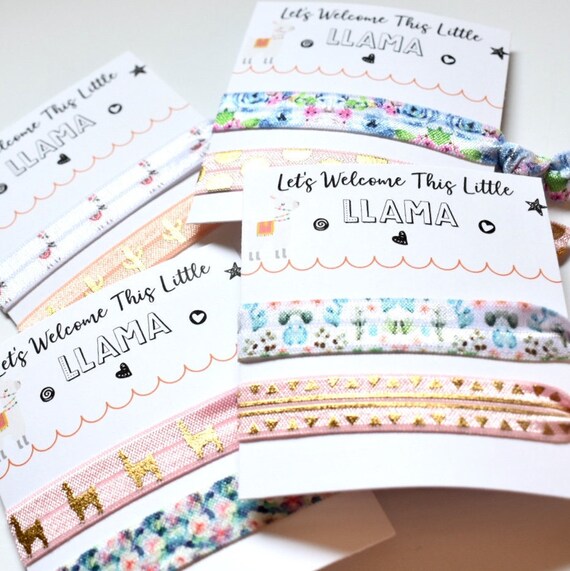 llama baby shower favors
