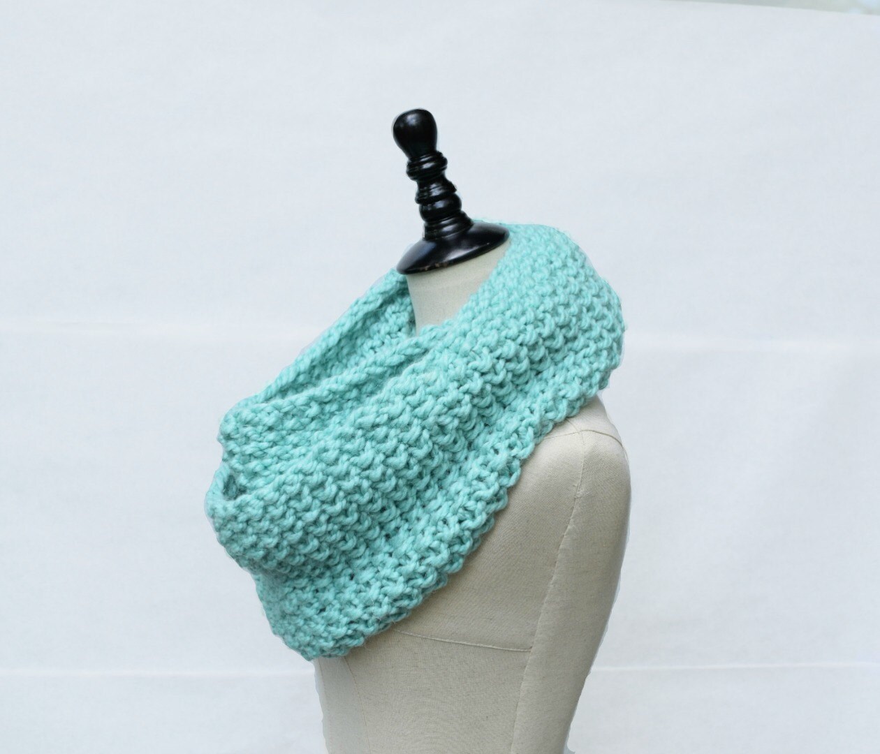 Chunky Infinity Scarf Large Knit Circle Scarf Oversized Loop - Etsy