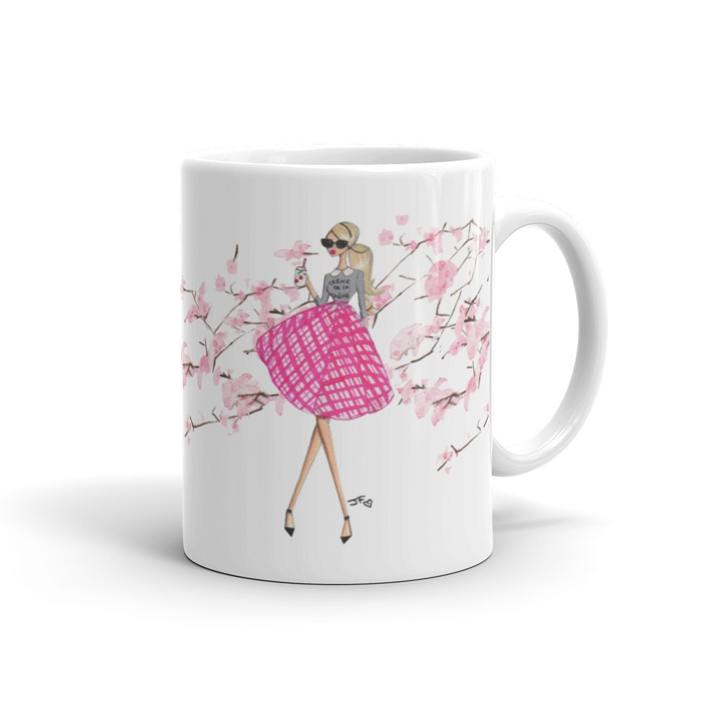 At a Corner of Paris Coffee Mug, Chic Coffee Mug, 11 Oz Fashion ...