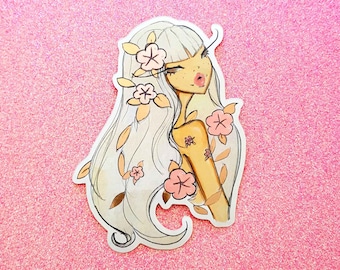 Flower Child rose gold sticker, rose gold vinyl stickers, rose gold,laptop sticker,gold sticker,rose gold decal,planner sticker,ipad sticker