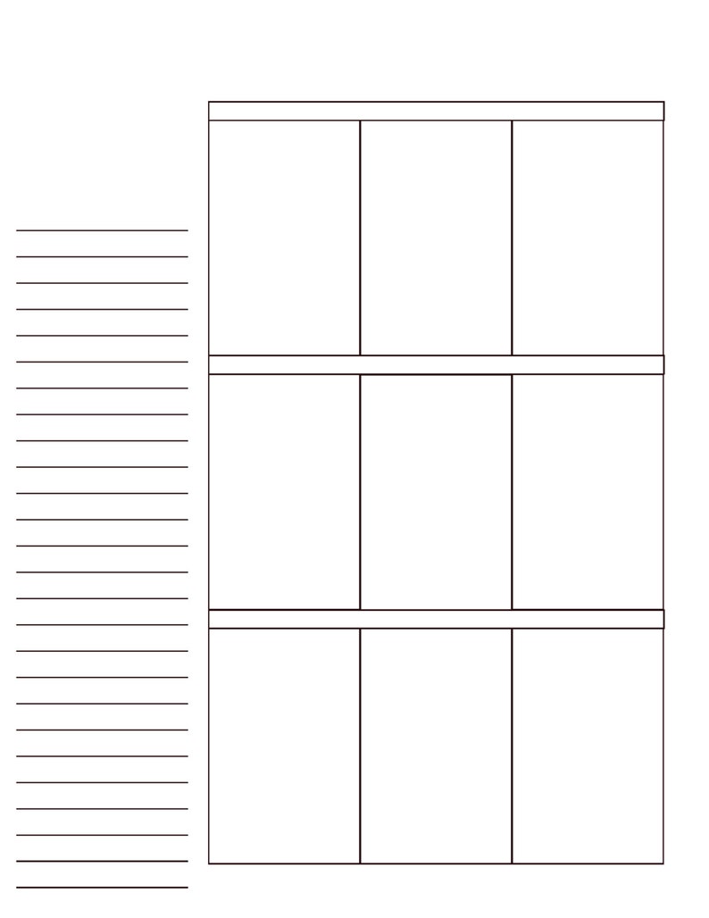 BIG Hapy Planner BLANK Pages