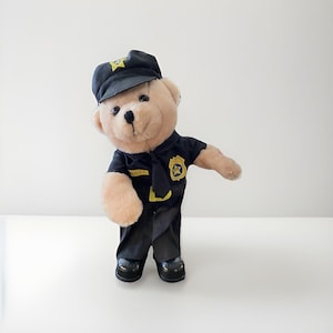 Chantilly Lane 14" Police Officer Bear Dances to "Bad Boys" Song