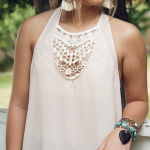 Crochet Lace Bralette Women&#39;s Boho Crochet Lace Bralette Plus size comfy stretchy fyp popular bralette