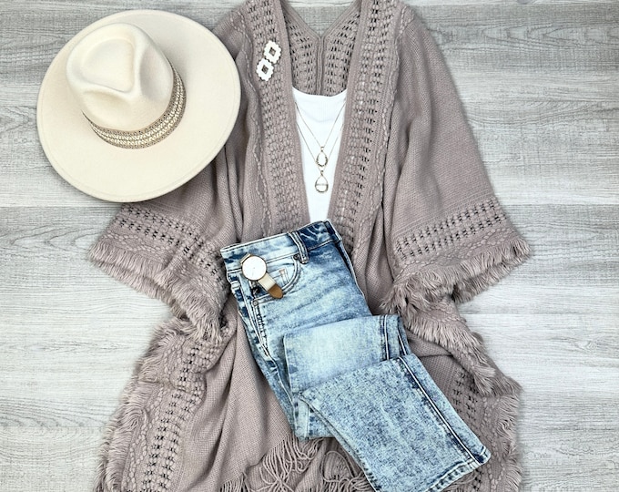 Kayla Cozy Bohemian Ruana