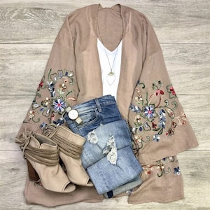 KIMONO EMBROIDERED PATCHWORK ECHO main image 1
