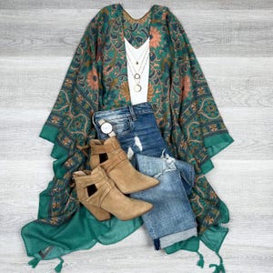 Morocco Kimono: Stylish Comfy Cover-Up (OSFM)