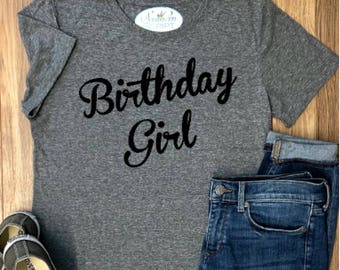 Birthday Girl T-Shirt, Graphic Birthday Tee