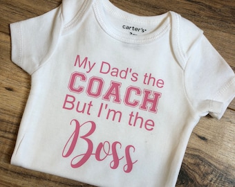 Onesie for Newborn, Baby Onesies, Cute Coach's Onesies, Personalized Onesies, Daddy's Baby Onesie, ESPN Onesie, MVP Onesie, Monogrammed