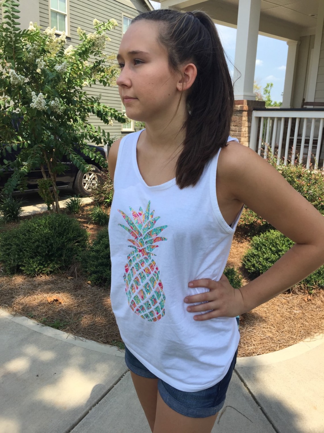 Adorable lilly Inspired Pineapple Tank Comfort Etsy