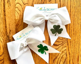 Lucky Shamrock Hair Bow