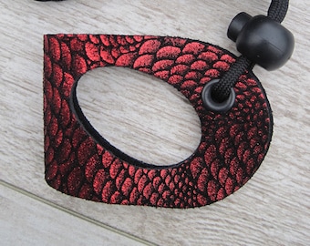 Leather Lizard Harness--Fire Dragon