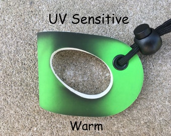 Vegan Leather Lizard Harness--UV Sensitive Green
