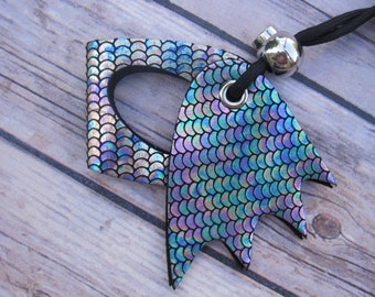 Leather Lizard Harness--Aquarius with Wings