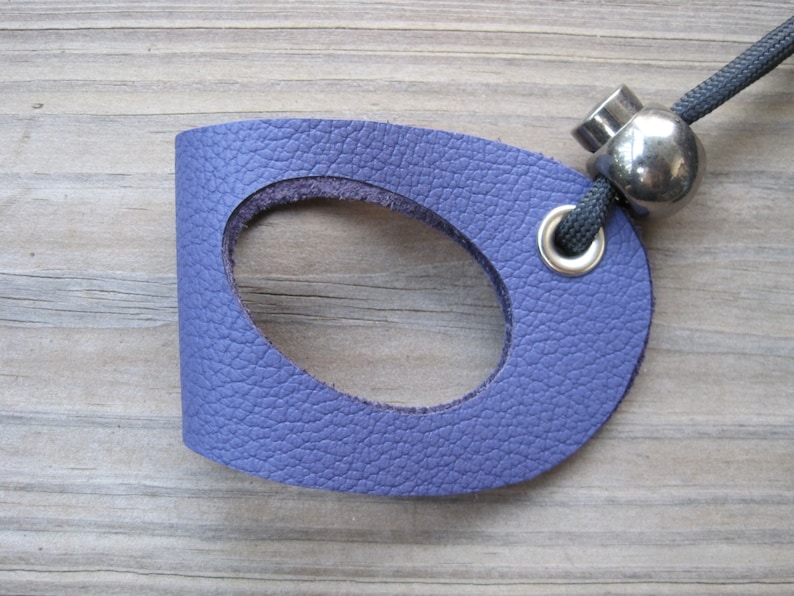 Leather Lizard Harness--Posh Purple