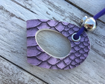 Vegan Leather Lizard Harness--Lilac Dragon