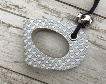 Leather Lizard Harness--Snow Dragon