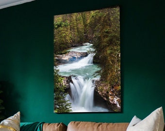 Nature Prints, Waterfall Print, Waterfall Art, Waterfall Poster, Waterfall Photo, Waterfall Photography,Forest Print,Forest Wall Art Digital