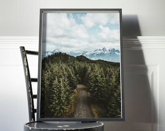 Stampa della foresta, Fotografia della foresta, Stampe naturali, Arte della parete della foresta, Arte della foresta, Poster della natura selvaggia, Stampe dei boschi, Arte moderna e stampabile