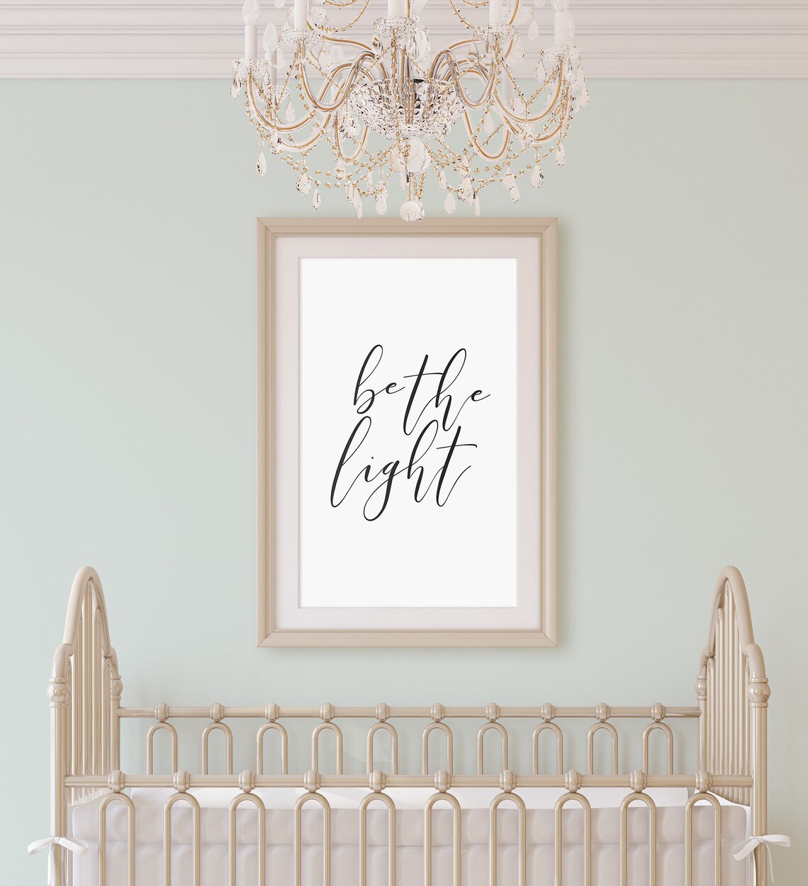 Be the Light PRINTABLE Art Motivational Wall Decor | Etsy