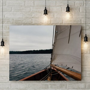 Sailboat Print, Nautical Photo, Lake Art, Coastal Home Decor, Summer Cottage Art, Beach House Decor, Sailboat Printable, INSTANT DOWNLOAD