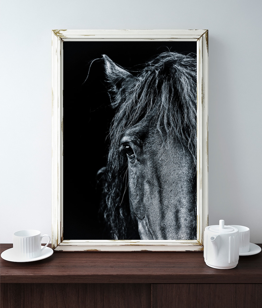Horse Print, PRINTABLE Art, Horse Photography, Black and White Wall Art ...