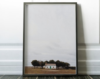 Art mural minimaliste moderne, impression d'art mural scandinave, photo de paysage aux couleurs douces, décoration scandinave, nature sauvage, grande affiche imprimable