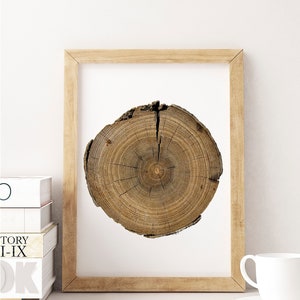Natuurprint, AFDRUKBARE kunst, houten schijf, kleurenprint, moderne print, muurkunstprint, minimalistische print, moderne minimalistische print, neutrale kunst