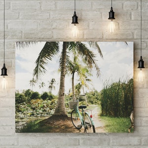 Beach Photography, Palm Tree Tropical Print, Tropical Palm Tree, Beach Life Print, Beach Decor, Instant Printable, Digital Print, Download