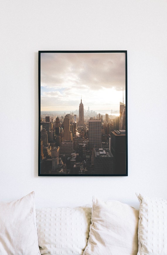 New York Skyline Modern Digital Download Bedroom Decor Printable Download Modern Minimalist New York Urban Print Nyc Large Poster