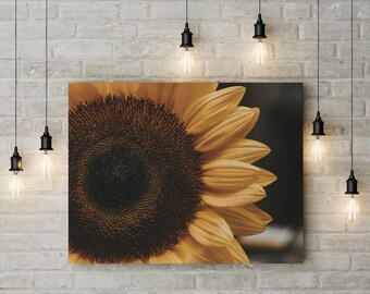 Fotografie di fiori, stampe fotografiche di girasole, camera da letto floreale, bagno floreale, decorazione artistica da parete del soggiorno, fotografia naturalistica, regalo per lei