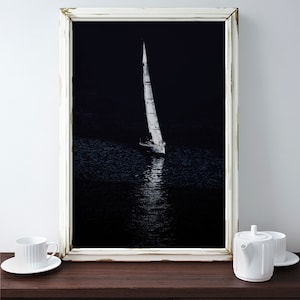 Sailboat Photography, Sail Print, Wall Art Decor, Sailboat Photo, Sailing Photo, Boat Photography, Nautical Photography, Ocean Printable