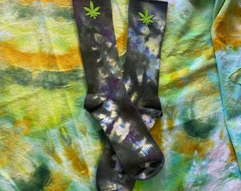 chaussettes imprimées tie-dye