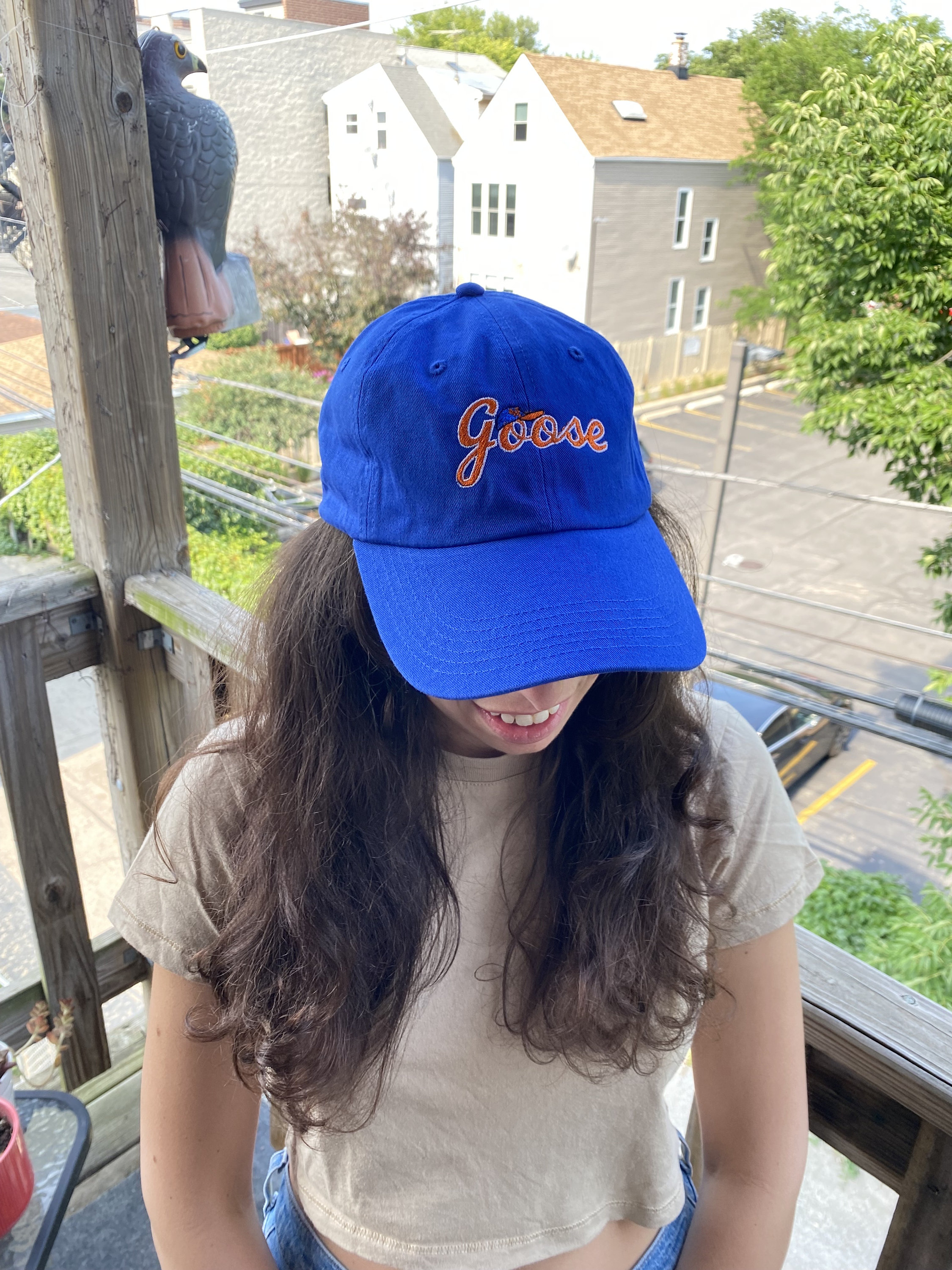 PREORDER goose the band baseball dad hat embroidered blue black orange nyc