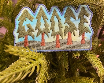 goose the band trees forest embroidered patch tie dye