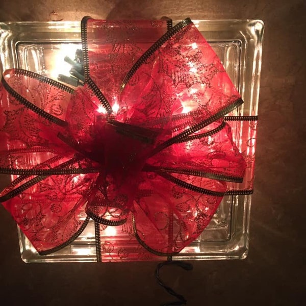 Lighted Glass Block Etsy