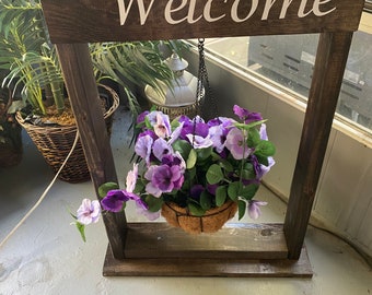 Outdoor Hanging Basket Plant Stand