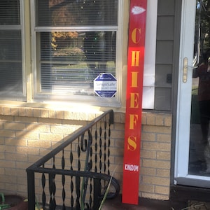Outdoor Front Porch Board Kansas City Chiefs 1x6x8ft