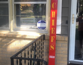 Outdoor Front Porch Board Kansas City Chiefs 1x6x8ft