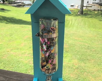 Weinflasche Bird Feeder