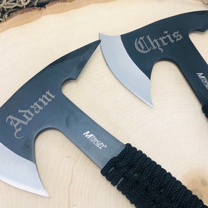 Set of 5 Cool Hatchets / Axes, Great Groomsmen Gift Ideas, Personalized ...