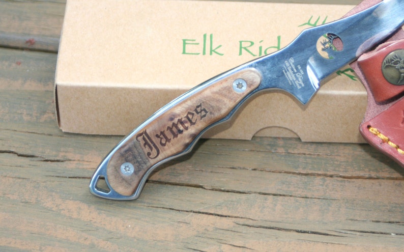 Groomsmen Gift | Personalized Hunting Knife | Engraved Groomsman Proposal | Wedding Thank you for Best Man zdjęcie 2