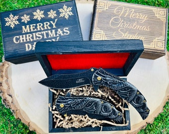 Dragon Pocket Knife with Personalized Engraved Gift Box
