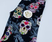 COLORFUL SKULLS leggings. Leggings. High waisted leggings. Buttery Soft. sugar skulls leggings. fall yoga pants. plus size