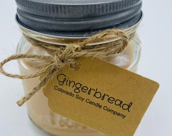 Delicious scent. WINTER CABIN HIDEAWAY wood wick 8oz soy candle Mason jar candle Crackle candle Fall candle